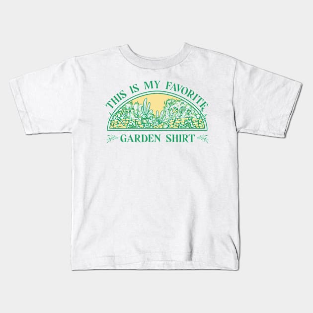 this is my shirt garden shirt Kids T-Shirt by angelina_bambina